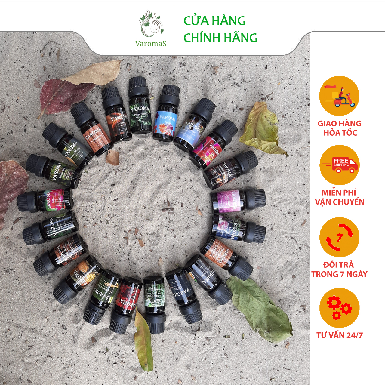 Các loại tinh dầu thiên nhiên Varoma kiểm định chất lượng nhiều mùi hương - tinh dầu - tinh dau , có bảo hành 3 tháng cam kết chất lượng