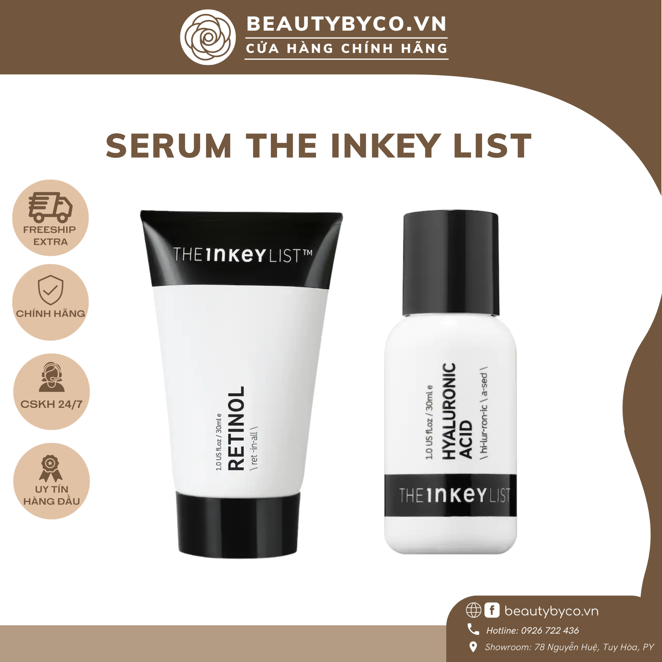 Serum The Inkey List Retinol / Hyaluronic Acid Serum