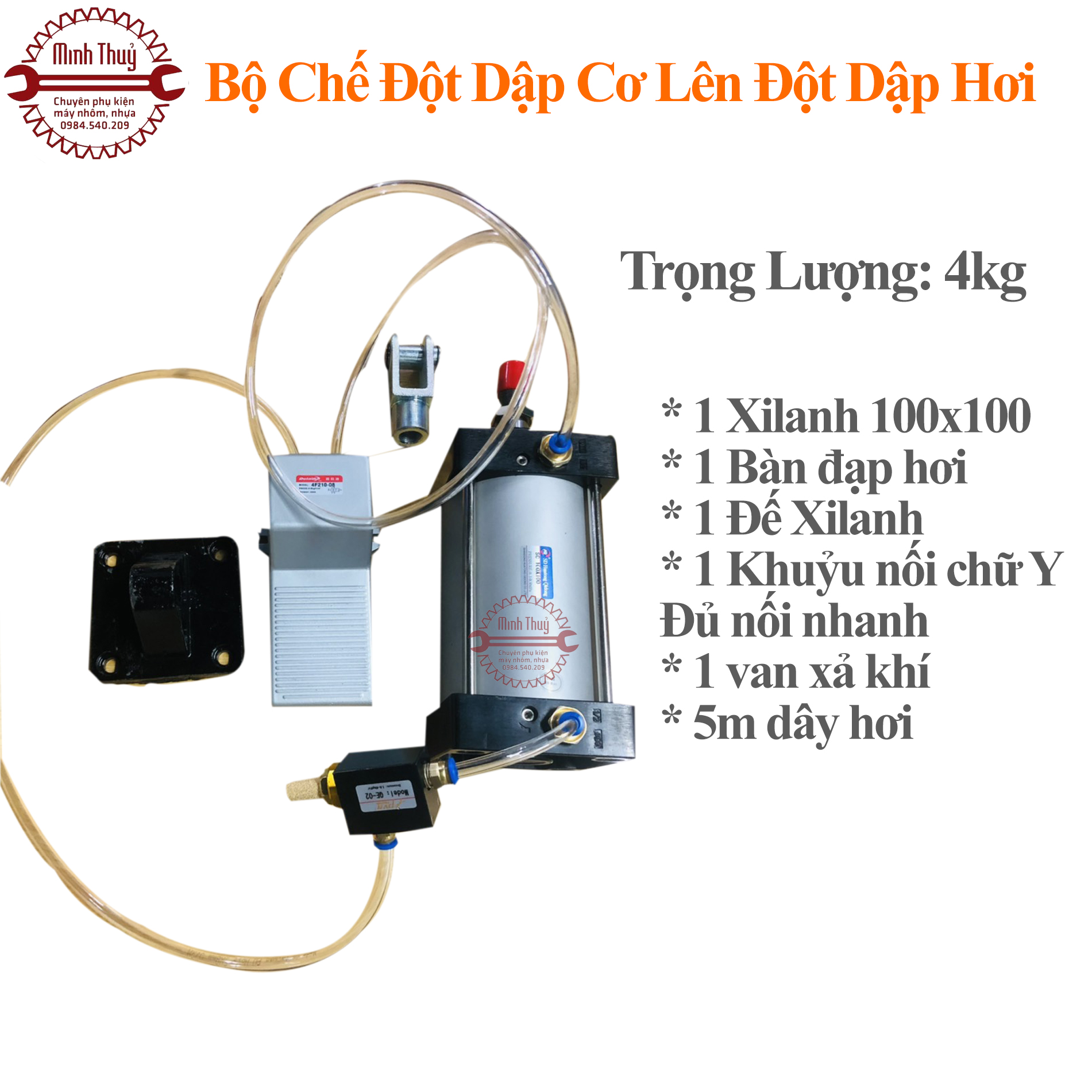 Bộ chế đột dập cơ lên đột dập hơi