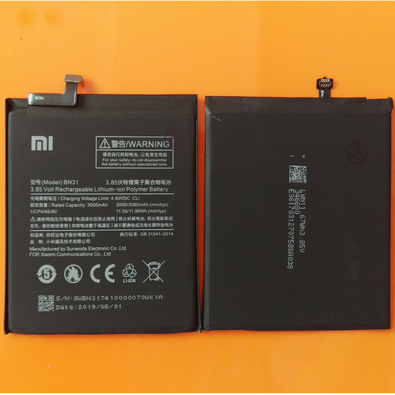 [HCM]Pin Xiaomi Mi 5x Mi A1 | BN31 | 3000/3080mAh / Pin xịn Xiaomi Mi 5X/Redmi note 5A/Redmi note 5A Prime/BN31/Mi A1 bảo hành 6 tháng