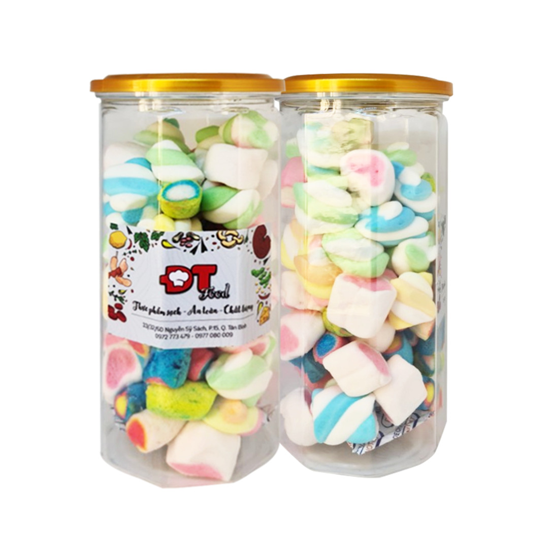 Kẹo bông sữa marshmallow thái lan mix nhiều vị 250gr