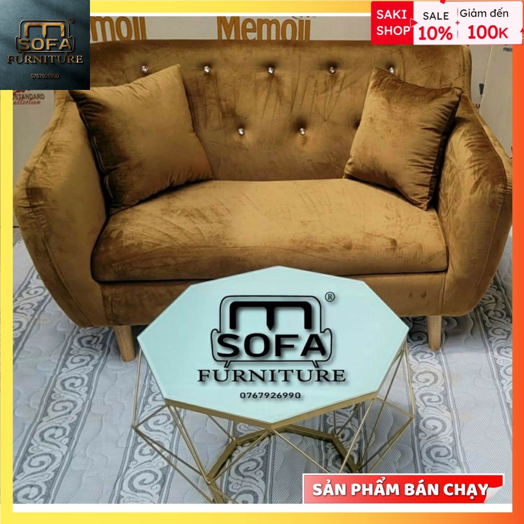 Ghế sofa đơn, sofa mini decor phòng 1m20 (tặng kèm 2 gối ôm) - hàng gia g tại xưởng bảo hành chính hãng