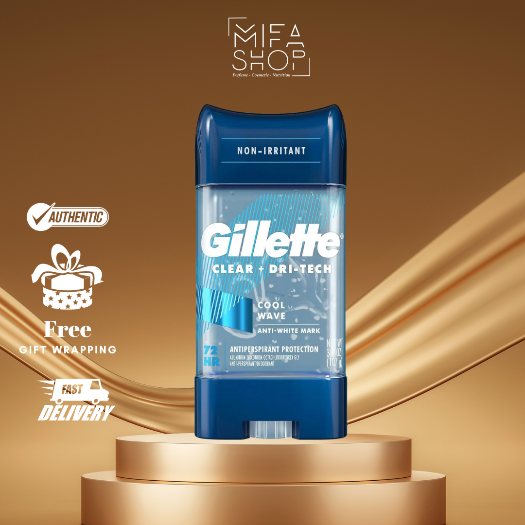 Lăn khử mùi nam gillette clear gel cool wave 107g