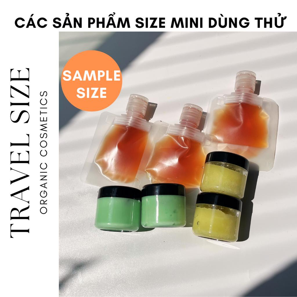 Dầu gội, Ủ tóc, Tẩy tế bào chết dùng thử, mang đi du lịch travel size Mini Becosmetic
