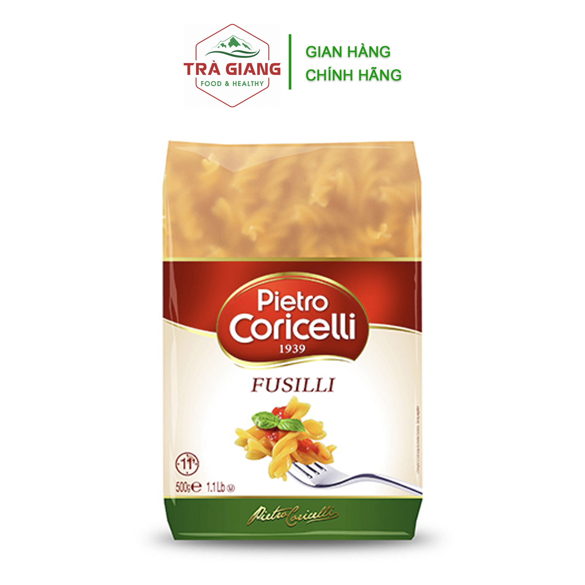 Mỳ nui xoắn Pietro Coricelli Fusilly 500g