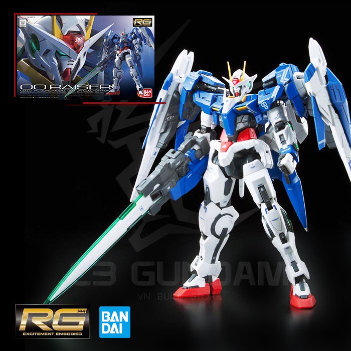 Mô hình gundam rg 18 1/144 00 raiser bandai gundam 00