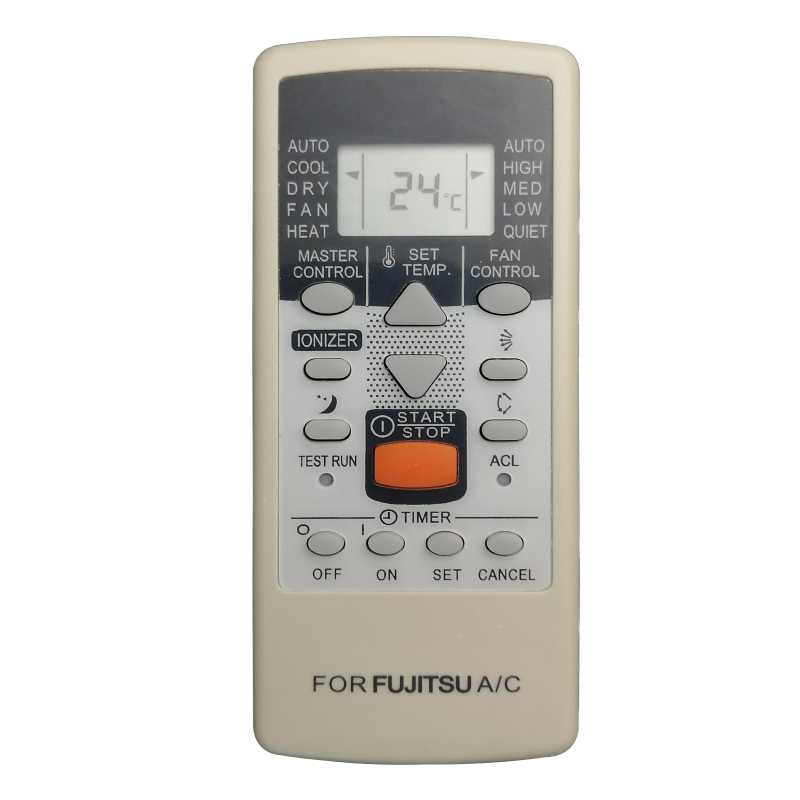 Điều khiển điều hòa FUJITSU dùng cho hàng Nhật Bãi - MODEL:AR-PV1 Nút Cam