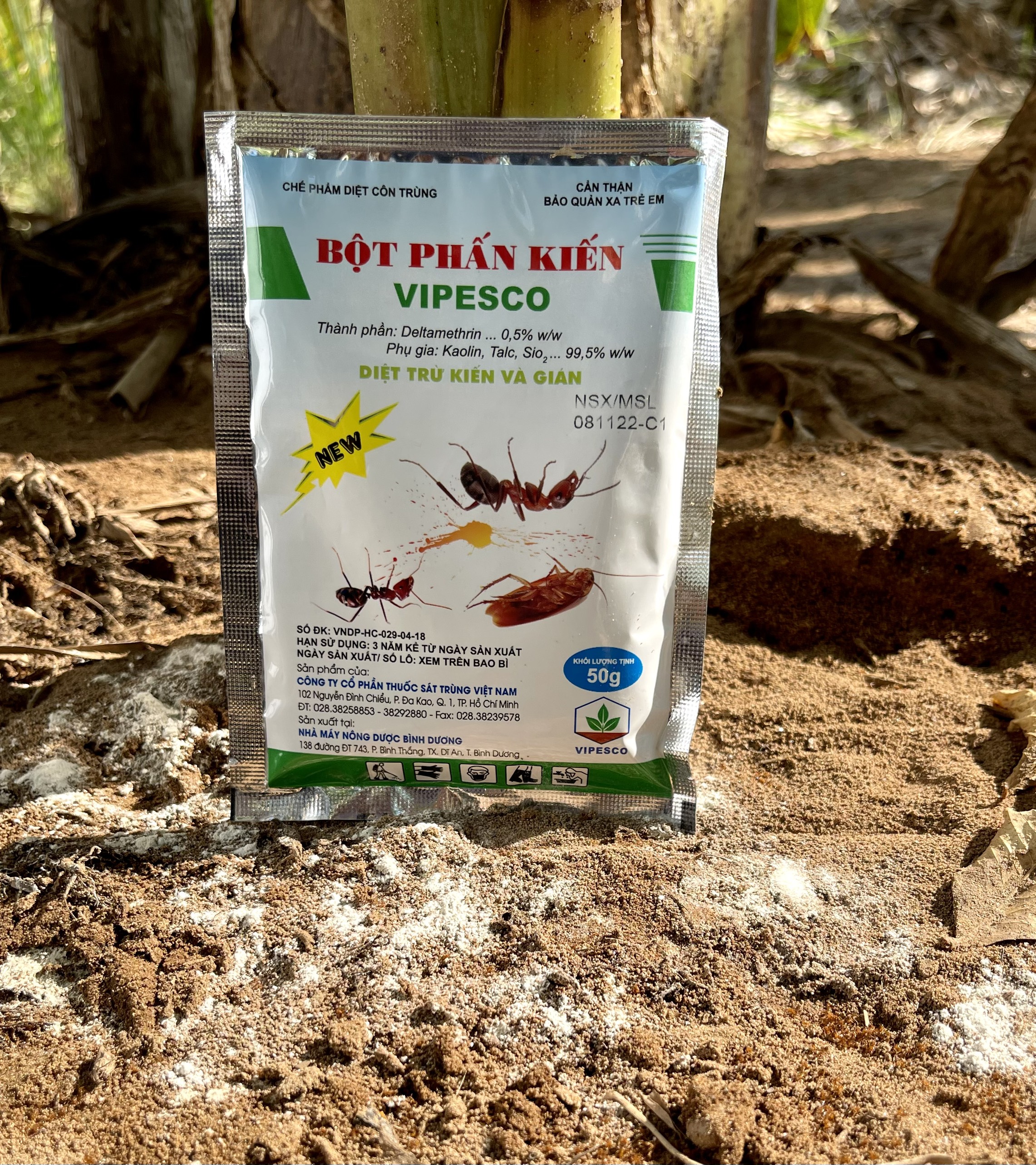 Bột phấn kiến 50gr diệt gián cuốn chiếu kiến ba khoang