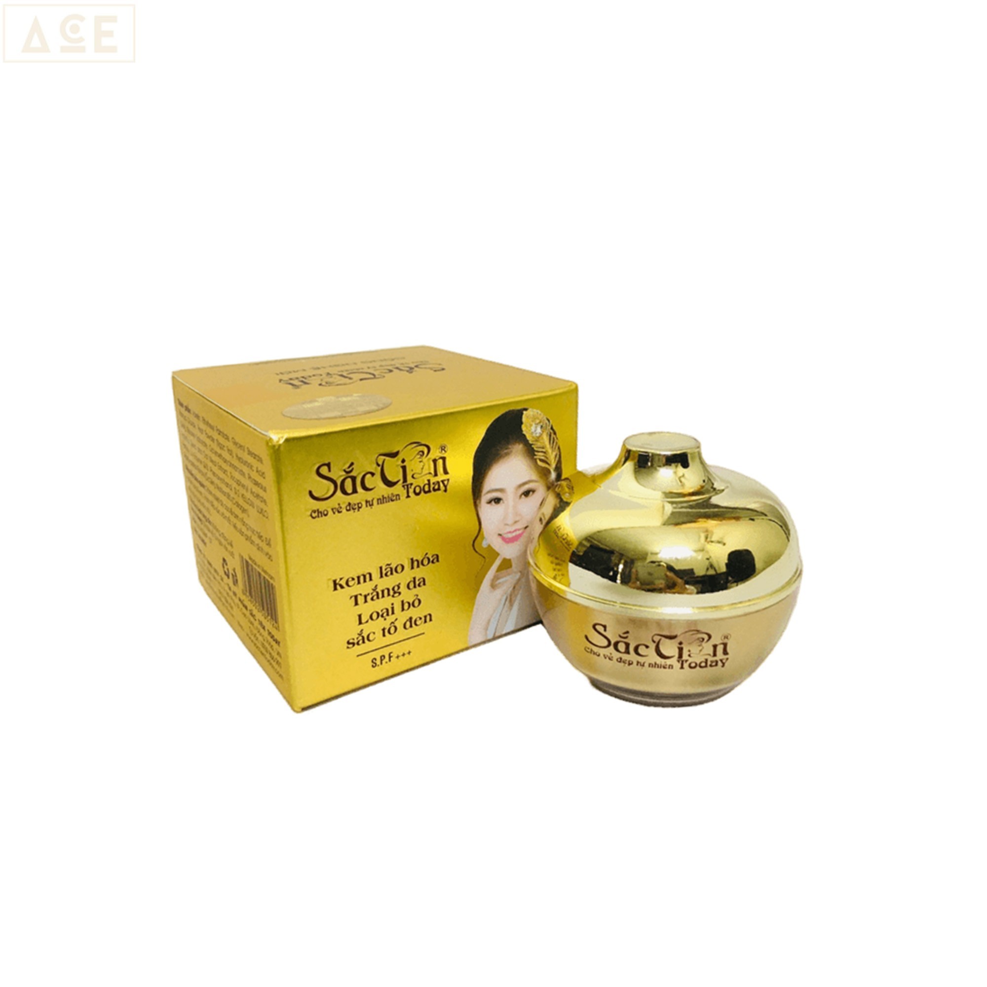 Kem trắng da, Loại bỏ sắc tố đen, Ngừa lão hóa (8g) Sắc Tiên giá 148k- Mỹ Phẩm Kim Ngân ( mua 3 tặng 1 kem lão hóa 5g))