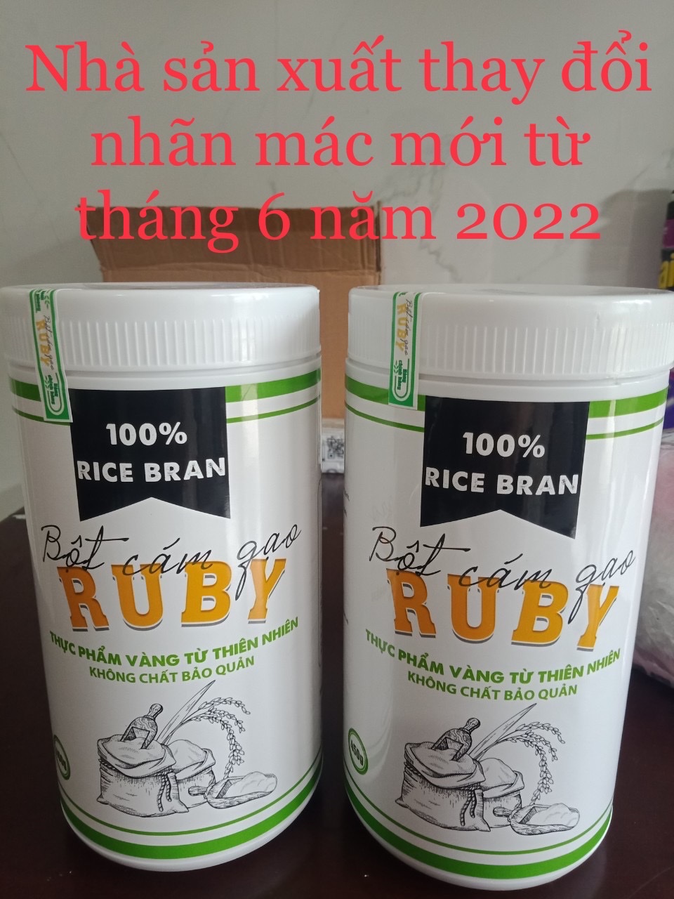 Bột cám gạo RUBY Combo 3 Hộp- Thực phẩm vàng cho sức khoẻ