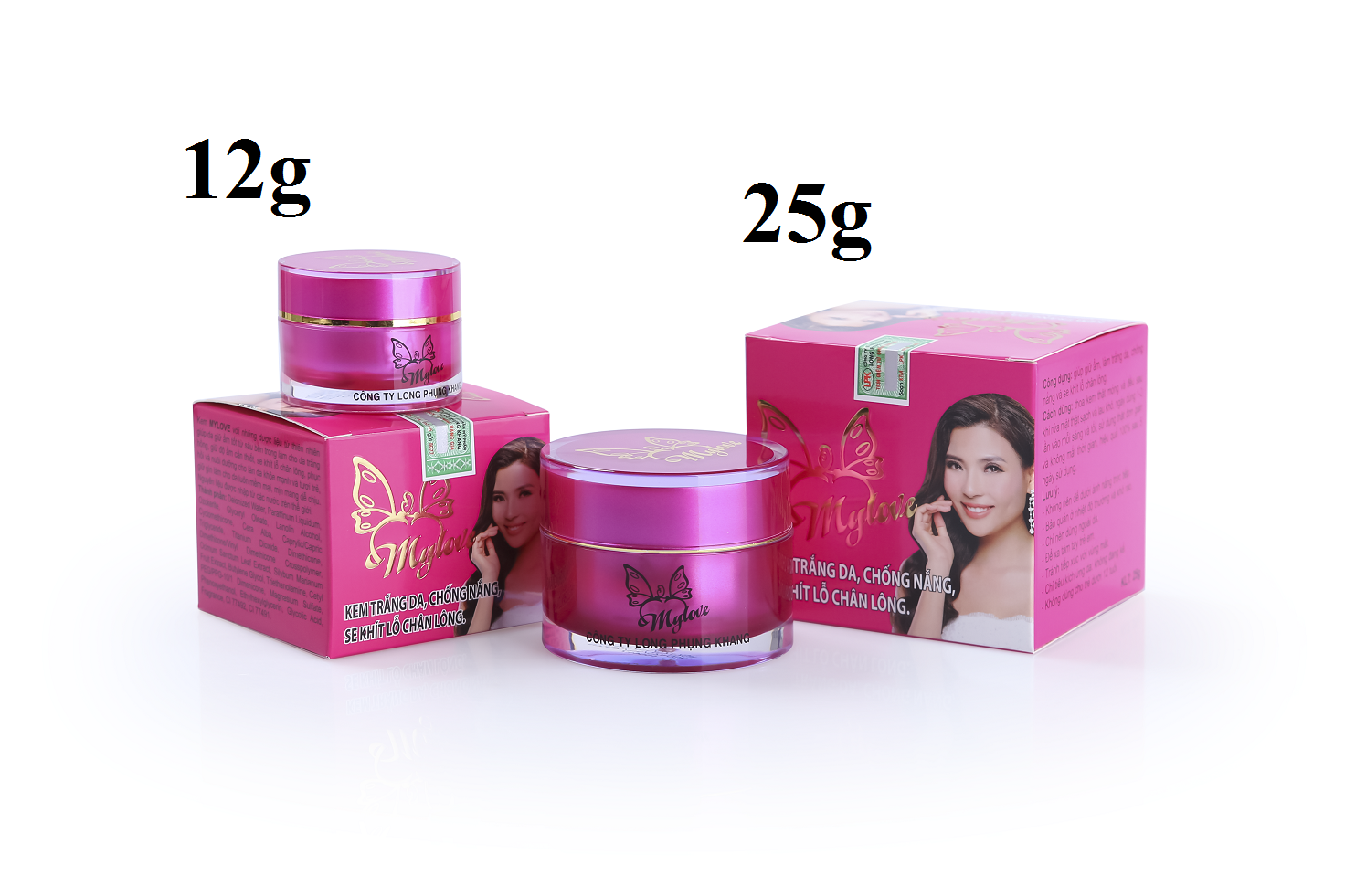 KEM TRẮNG DA - CHỐNG NẮNG & SE KHÍT LỖ CHÂN LÔNG ( MYLOVE ) 12g 25g