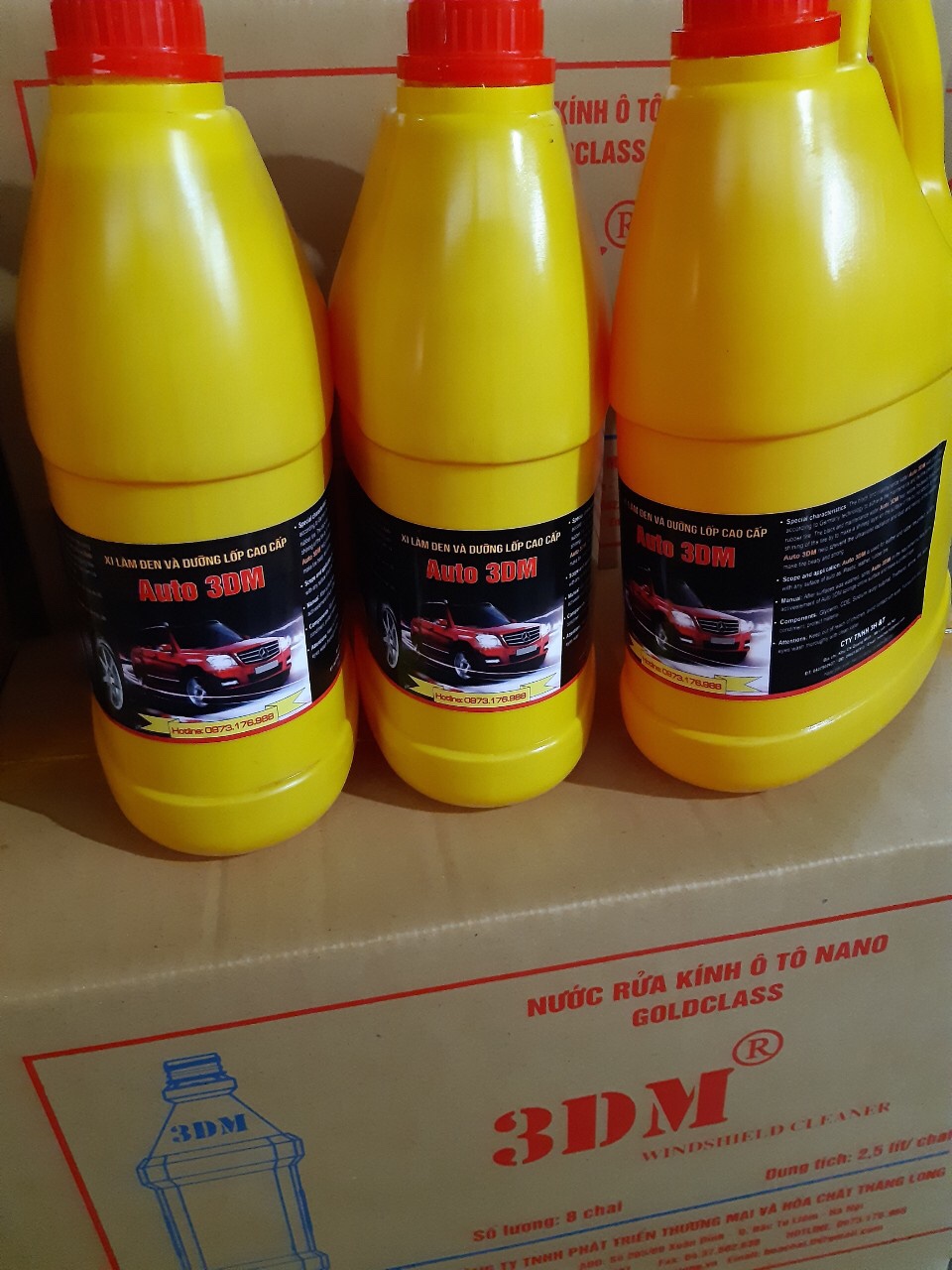 Bóng lốp xi làm đen bóng lốp xe ô tô auto 3 dm