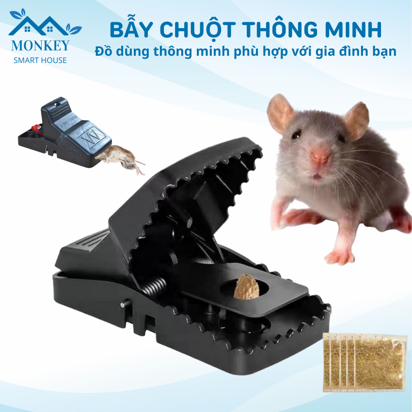 Bẫy chuột đen thông minh - dễ sử dụng, hiệu quả cao, không độc hại - bẫy chuột - bắt chuột