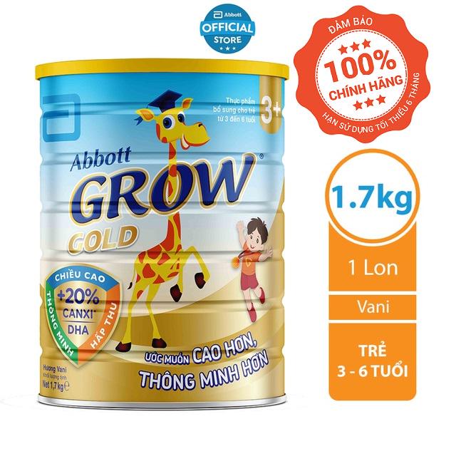 Sữa bột abbott grow gold 3+ 1.7kg