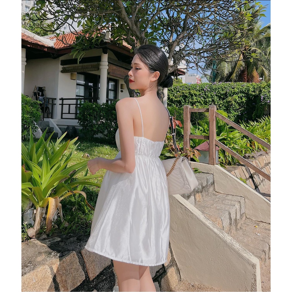 Đầm 2 dây jelly mini dress - d0001