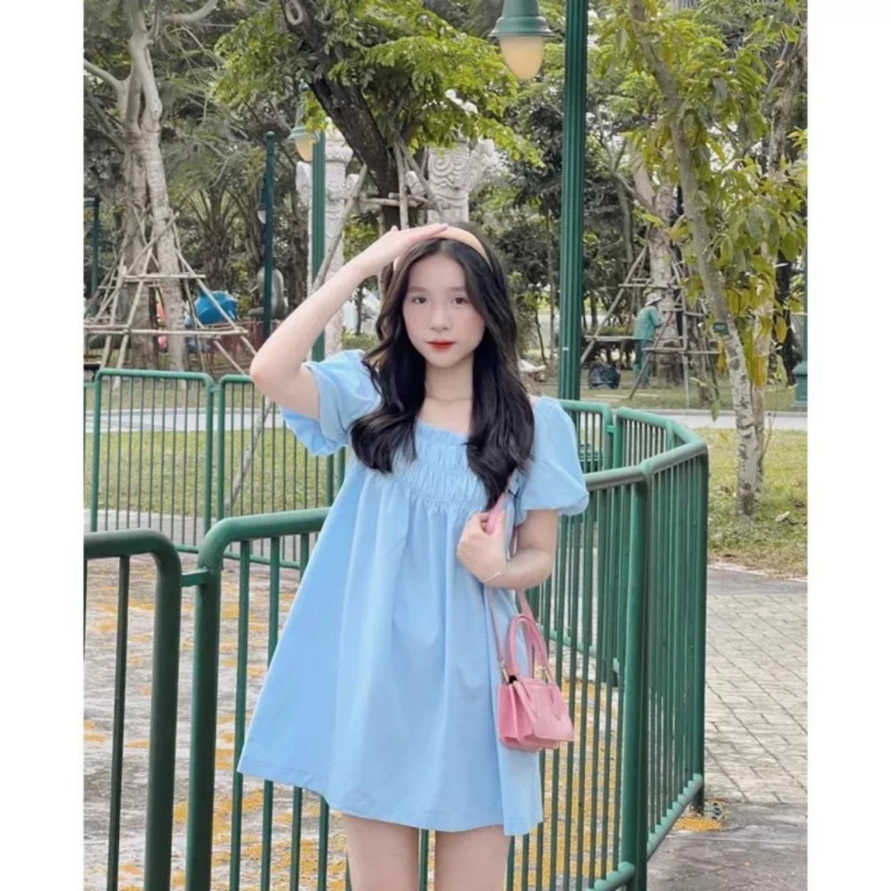 Tt 85 - đầm tiểu thư tay phồng xinh xinh!!!!