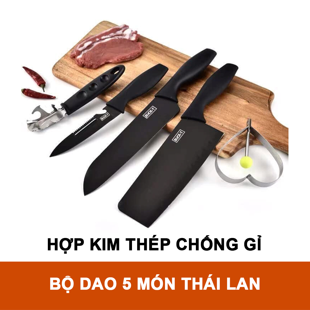 Bộ dao 5 món thái lan, hàng loại 1 cam kết về chất lượng