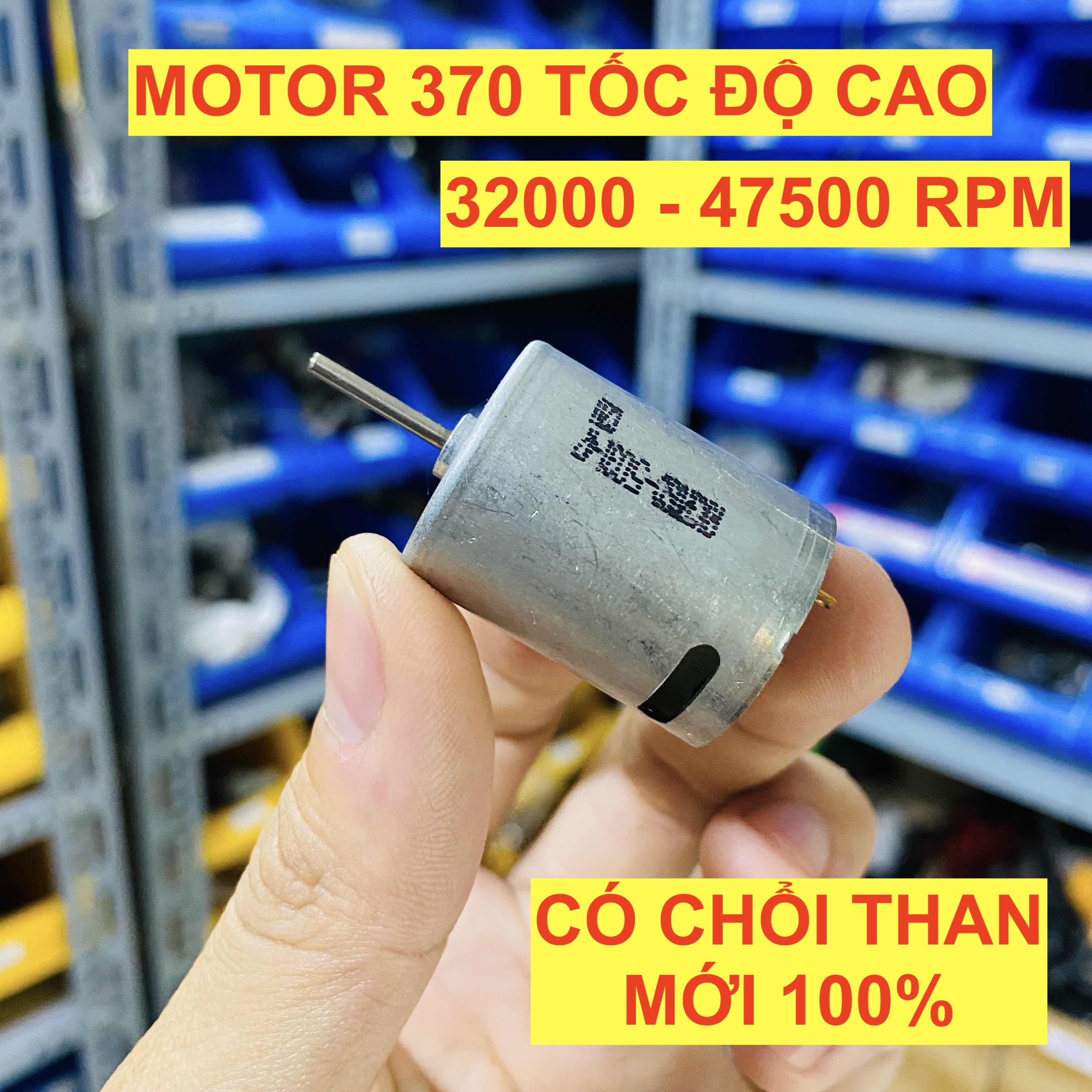 [HCM]Motor 370 mã RK-370PH tốc độ cao 13200 - 31000 RPM điện áp 3V - 7.4V dùng cho xe RC - LK0223