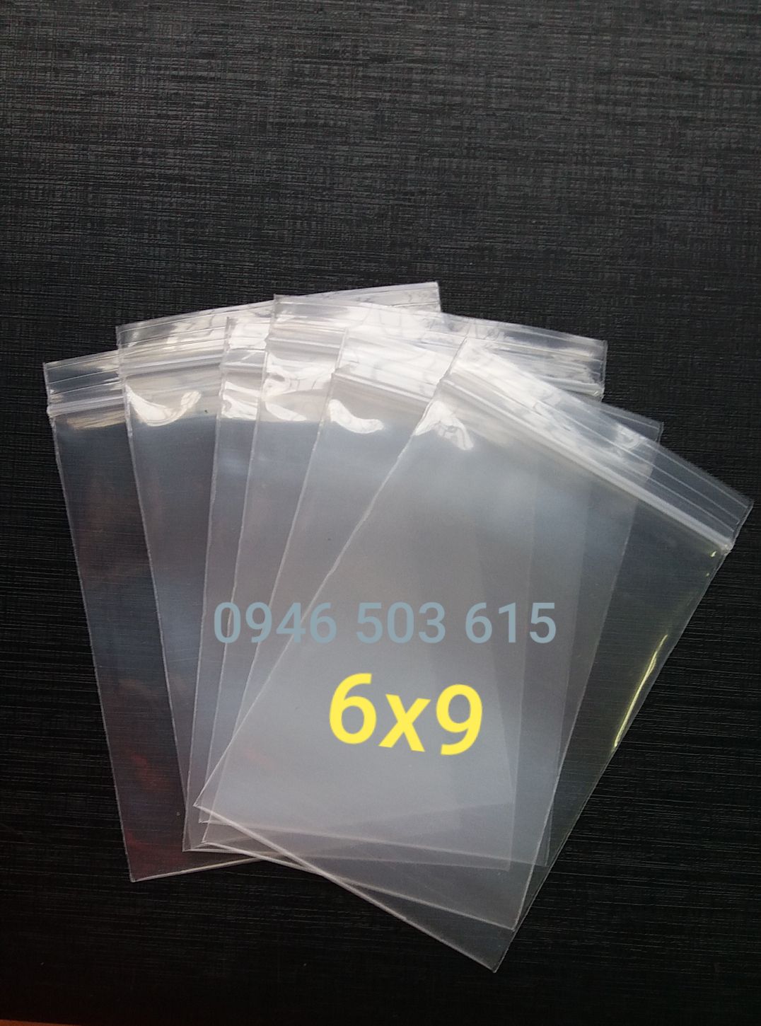 50 cái túi zip nhỏ VIỀN TRẮNG kích thước 6x9cm dày đẹp