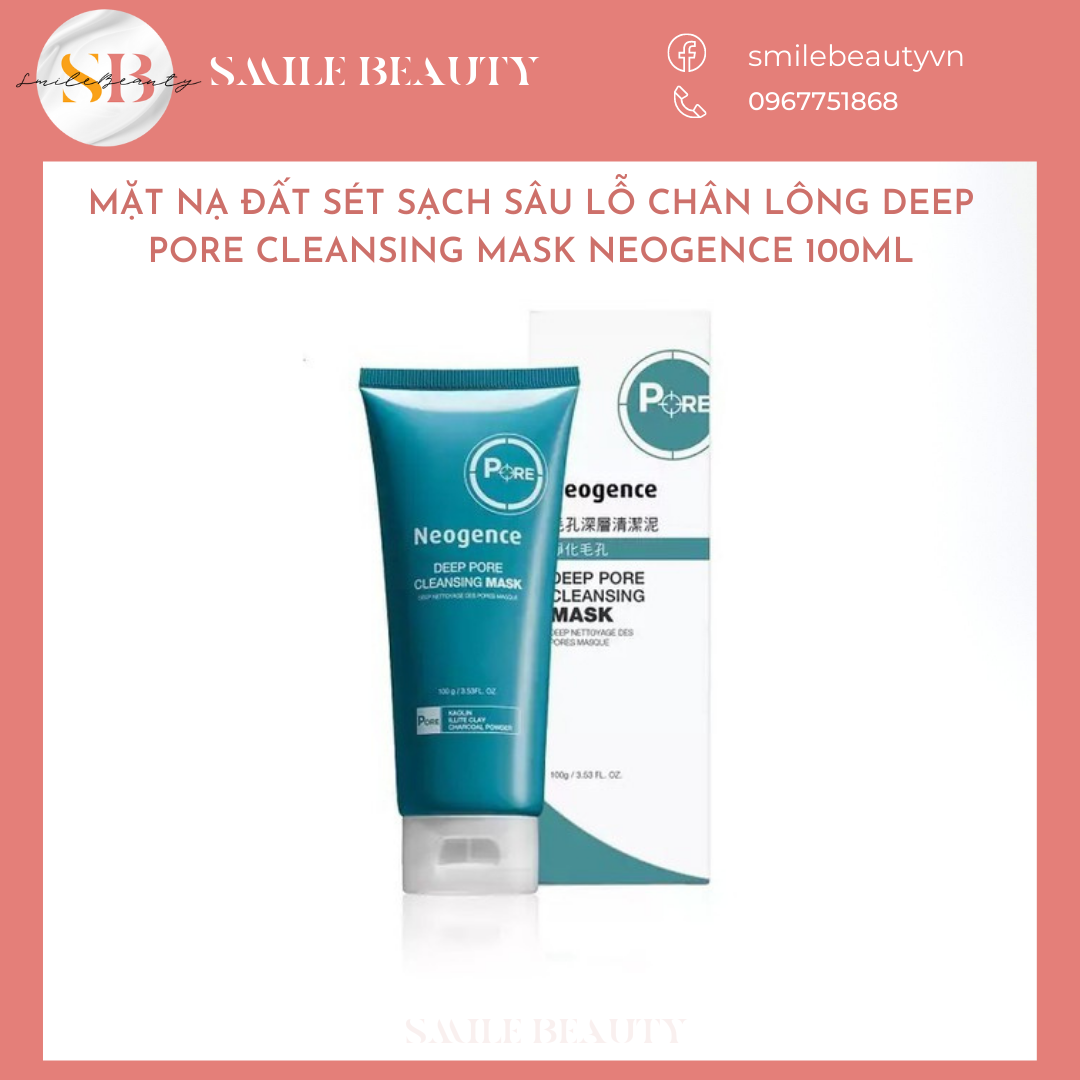 Mặt nạ rửa đất sét sạch sâu lỗ chân lông Deep Pore Cleansing Mask 100ml Neogence
