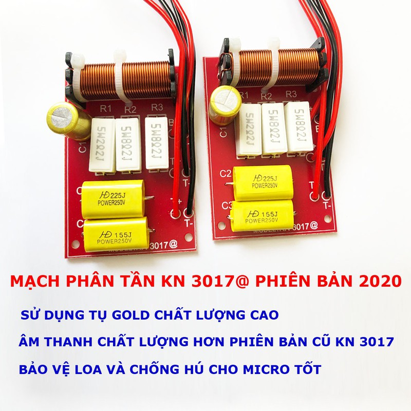Mạch phân tần và bảo vệ loa dùng cho loa thùng