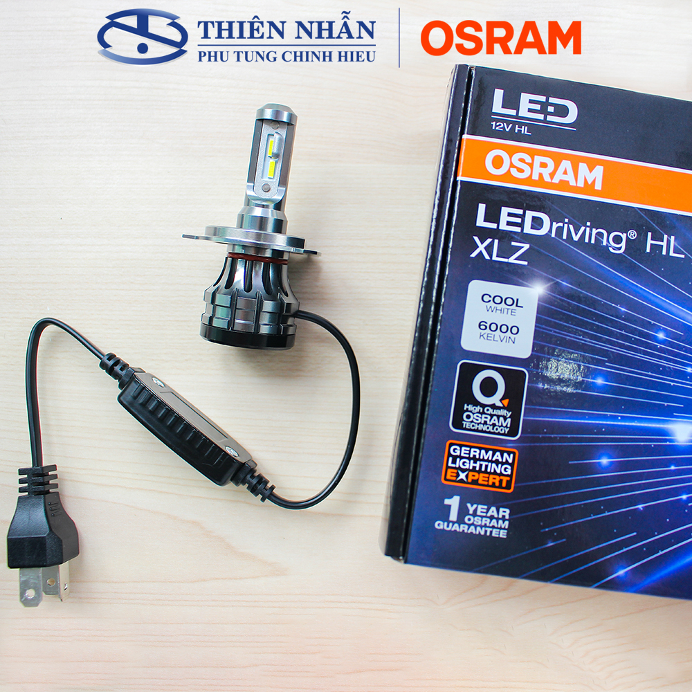 Bóng đèn LED OSRAM H4 xe Ô tô, Mô tô, SH, Air Blade, Wave RS, Exciter, Winner, Future, Sirius, Jupiter, Vision tăng sáng trắng (B6204CW)