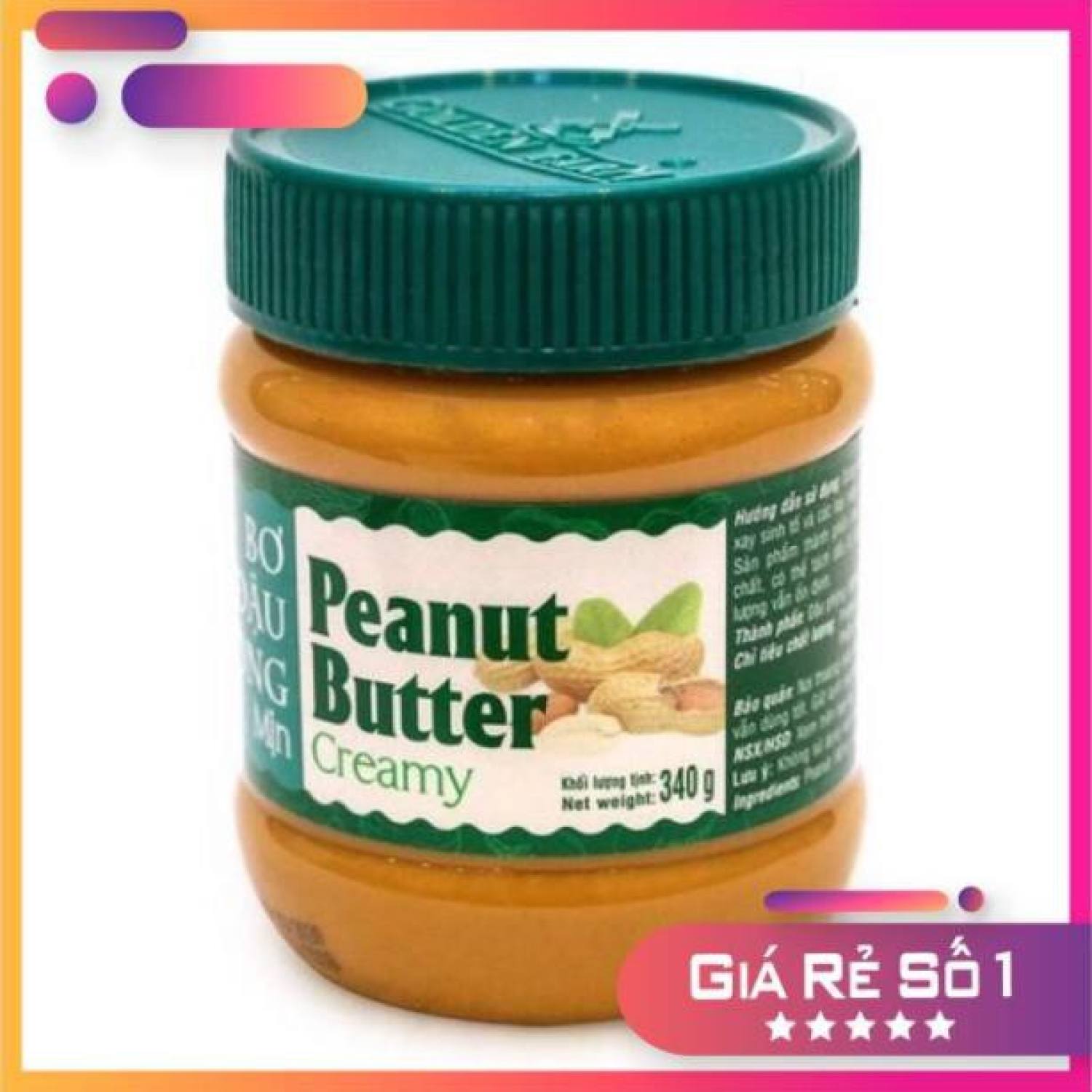 Bơ đậu phộng mịn 340 gam
