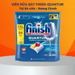 Viên rửa bát Finish Quantum All in 1 hương chanh 64 viên cao cấp nhập khẩu Châu Âu chính hãng