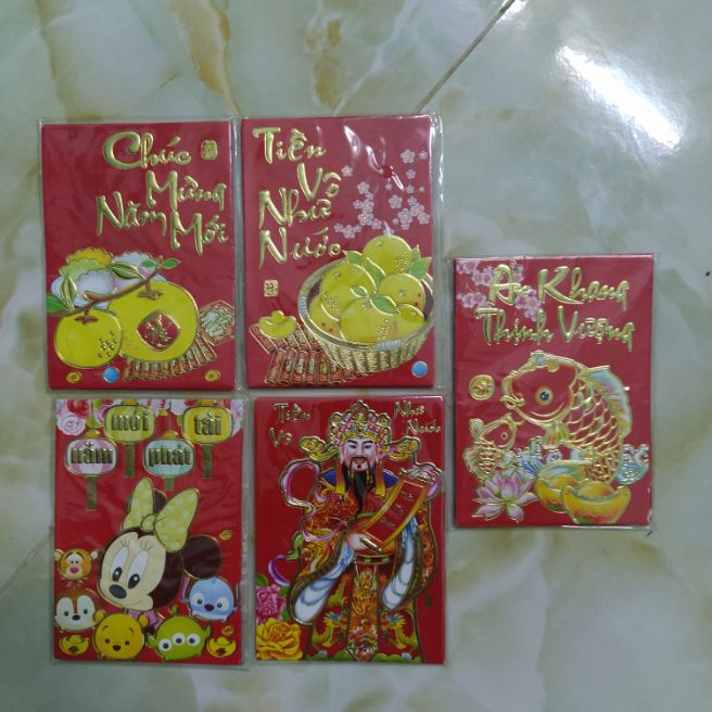 Combo 30 bao lì xì nhỏ giấy tốt