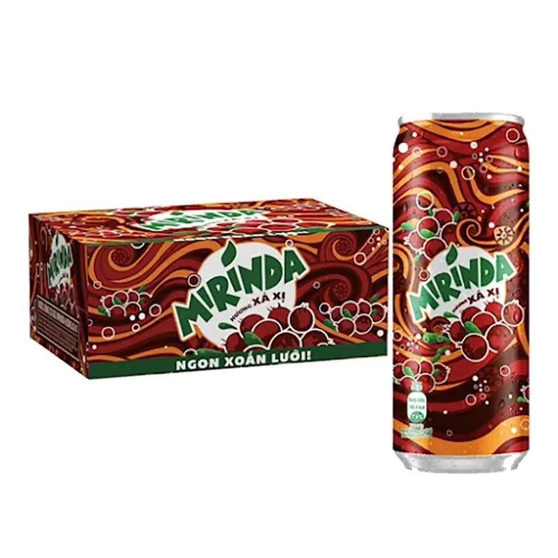 Thùng 24 lon Mirinda xá xị 320ml - [Miễn Phí Giao Hàng]