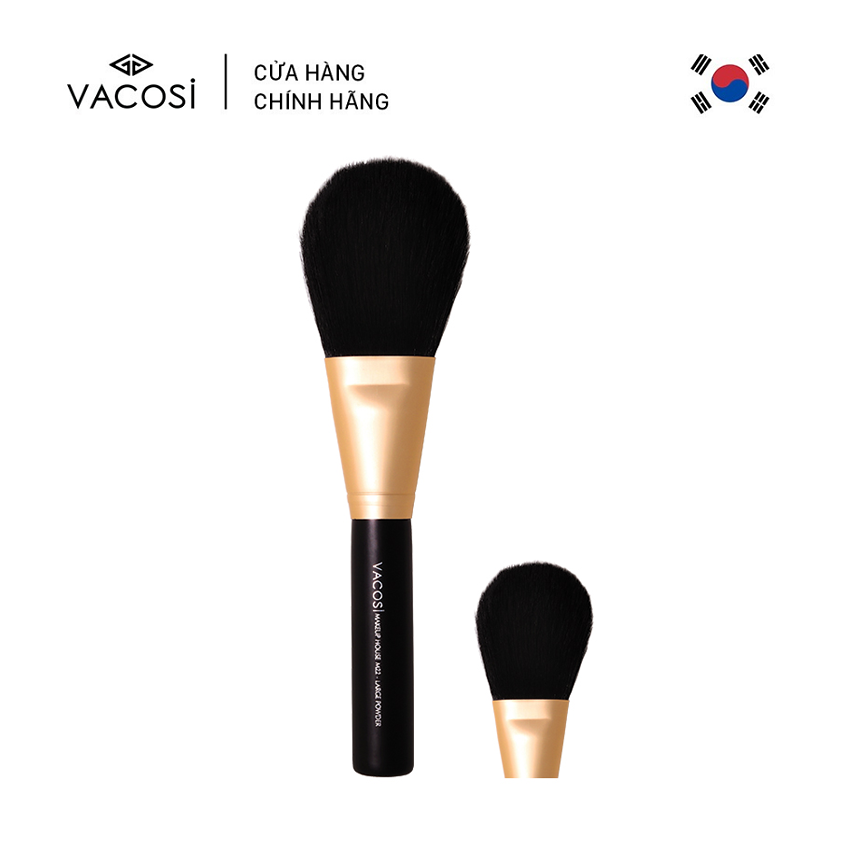 Vacosi cọ phủi đầu dẹp short large powder brush m22