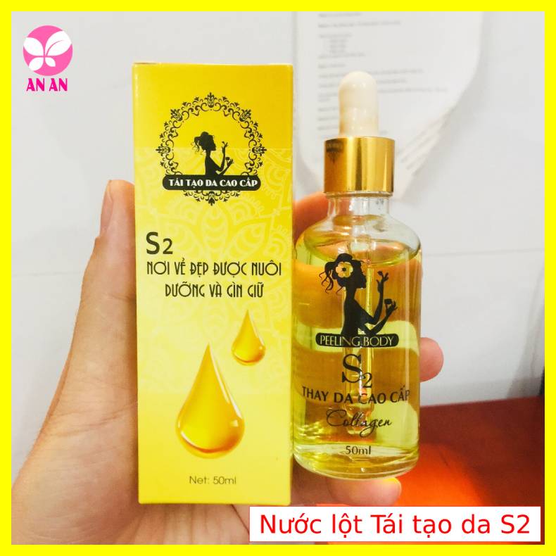 Nước lột da cao cấp S2 50ml - Nước lột lạnh trắng da S2 - Hàng chính hãng