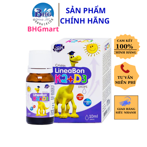 Vitamin LineaBon K2+D3 - Giúp Bé Hấp Thu Tốt Canxi