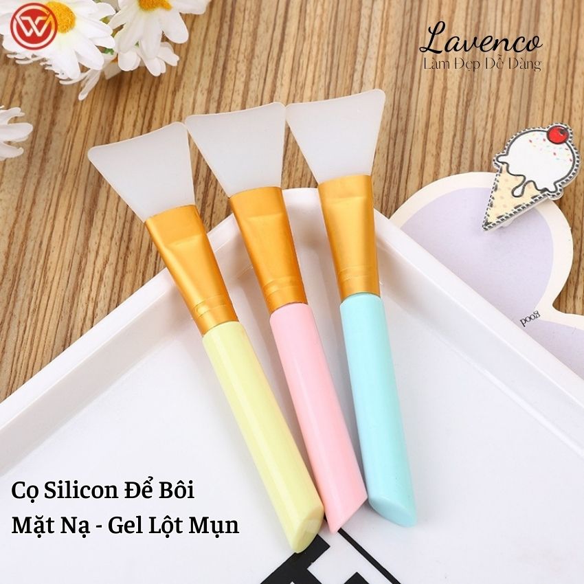 Cọ silicon đắp mặt nạ cọ đắp mặt nạ phù hợp quét mặt nạ đất sét hoặc gel lột mụn lavenco La183