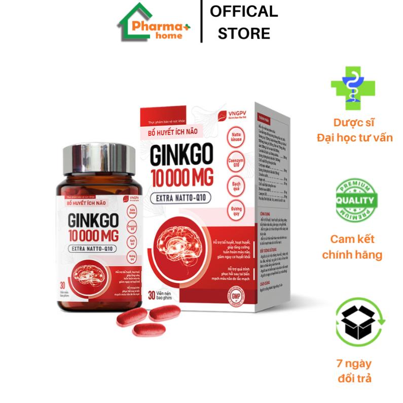 Bổ huyết ích não GINKGO 10000 MG EXTRA NATTO Q10- VNGPV