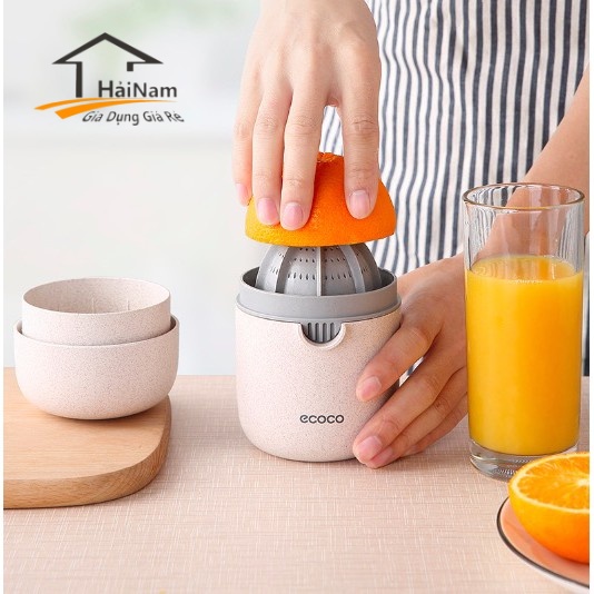 Dụng cụ vắt cam hoa quả đa năng bằng tay, dụng cụ ép nước cầm tay thông minh mini - đồ nhựa lúa mạch ecoco