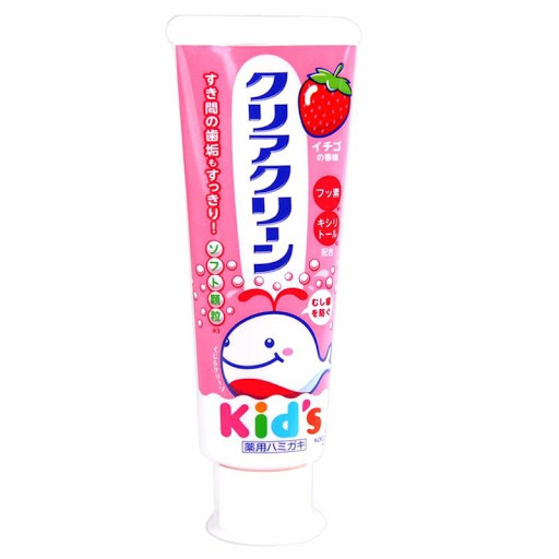 [HCM]KEM ĐÁNH RĂNG CHO BÉ KAO KIDS VỊ DÂU 70G - HÀNG NHẬT NỘI ĐỊA dành cho bé từ 3 tuổi trở lên