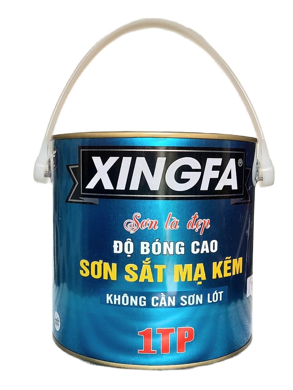 (Lon 2,7Kg) Sơn Sắt Mạ Kẽm 1 Thành phần, Sơn Gỗ Bê tông, Không Cần Sơn Lót, Không Bong Tróc, Mau Khô, Bền Màu Đẹp, Phân Phối Sỉ Lẻ - Xingfa