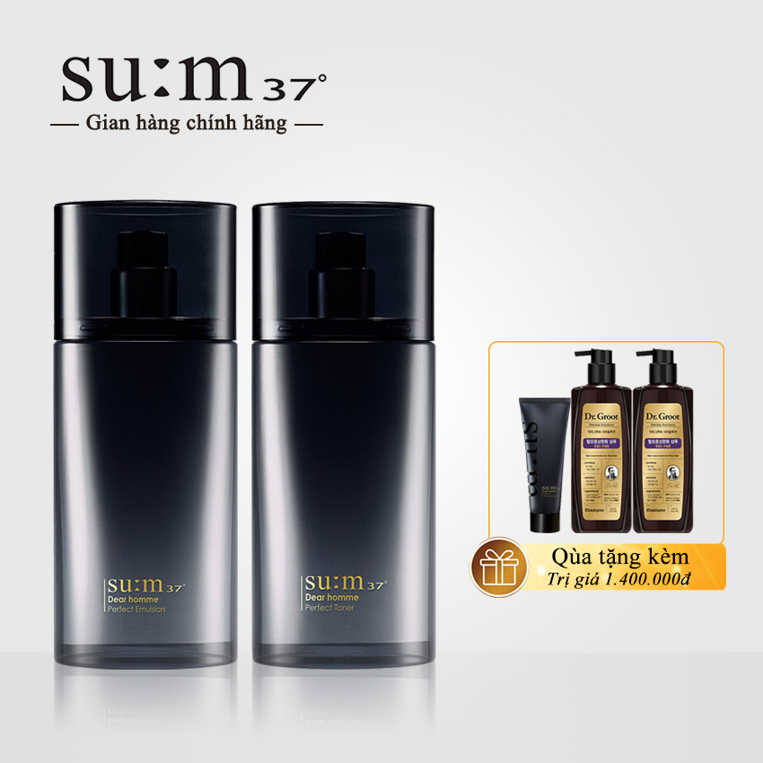 Bộ dưỡng chống lão hóa da nam Su:m37 Dear Homme Special Set - Bộ dưỡng da nam Sum; dưỡng da nam Sum37; Bộ dưỡng da chống lão hóa cho nam
