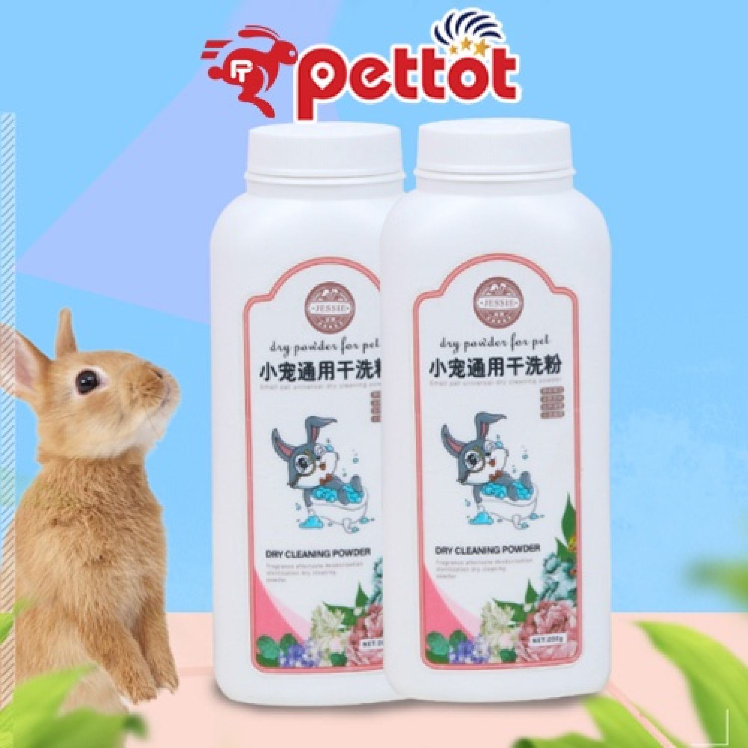 Phấn tắm khô cho thỏ, hamster, bọ ú , nhím cảnh cao cấp Thương hiệu