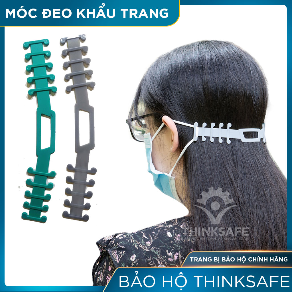 Móc tai đeo khẩu trang chống đau tai tai giả đeo khẩu trang sử dụng lâu dài không đau tai sử dụng nhựa trong cao cấp hoàn thiện tốt (màu và kiểu ngẫu nhiên) -Thinksafe