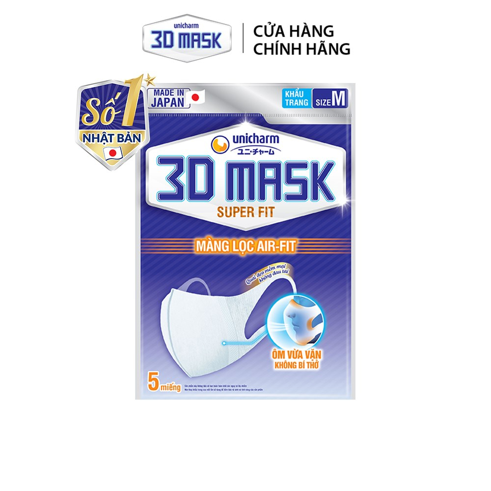 GIFT - Khẩu trang 3D Mask Super Fit M5