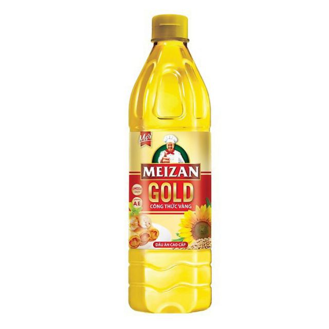Dầu ăn meizan gold chai 400ml, 1 lít, 2 lít