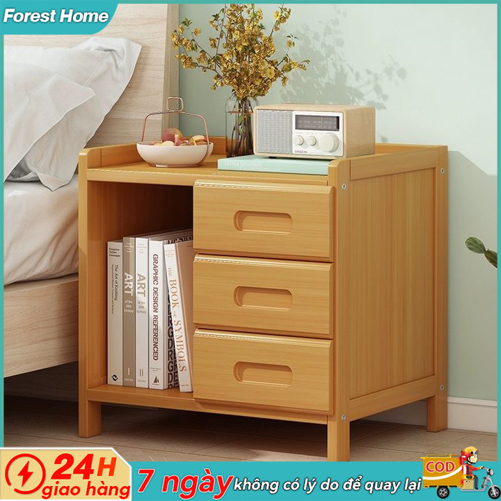 Bàn cạnh giường ngủ đơn giản nhỏ thu thập tủ giường miniÂu chân gỗ rắn kệ GỖ để Táp Đầu Giường Siêu Bền Đẹp