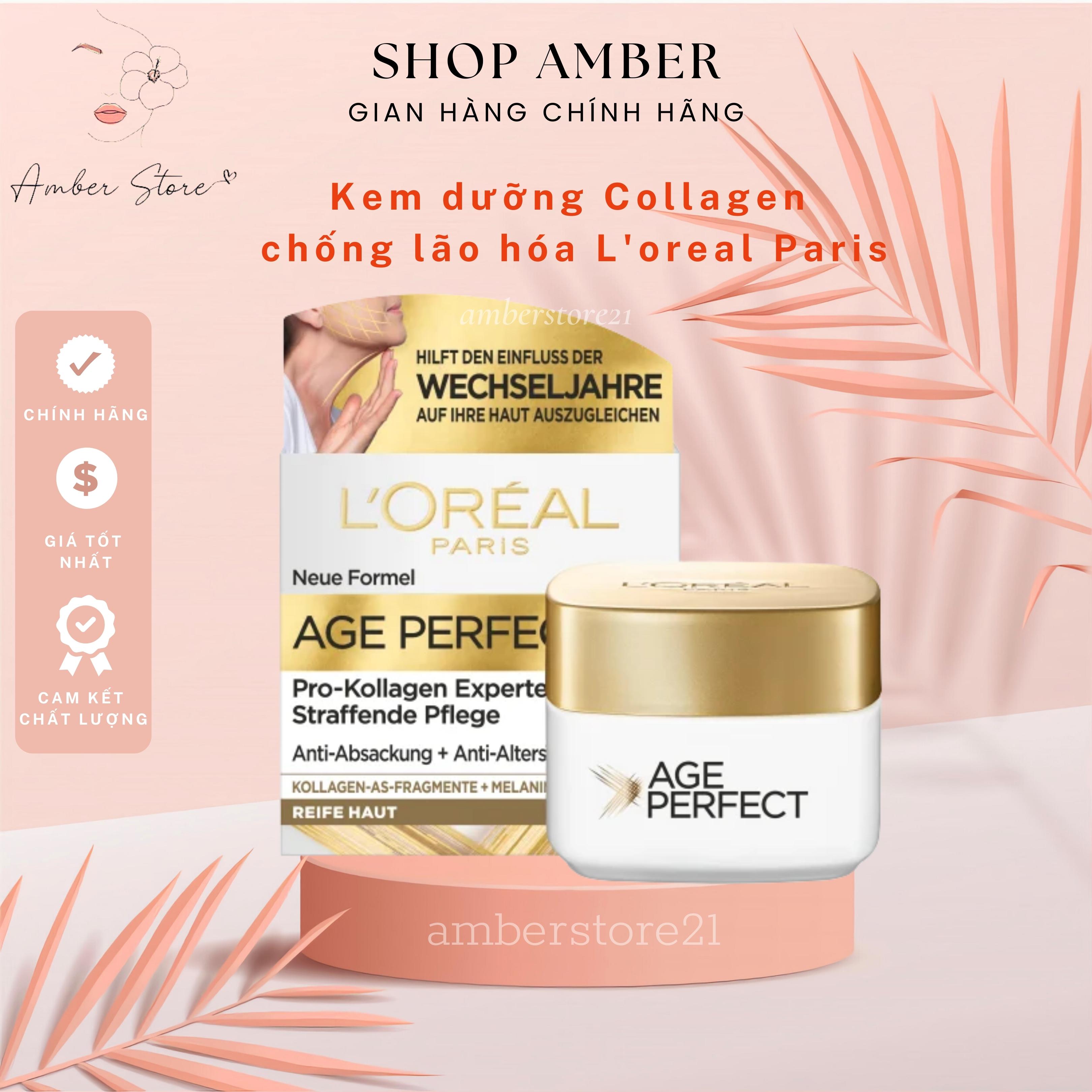 Kem Dưỡng Ẩm Chống Lão Hoá làm trắng da Loreal Age Perfect Pro-Collagen Experte, 50ml -