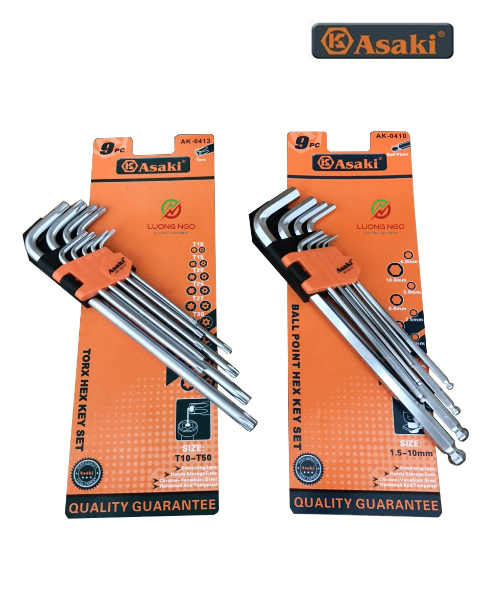Bộ lục giác bi dài nhật bản asạki - bộ lục giác hoa thị dài nhật bản