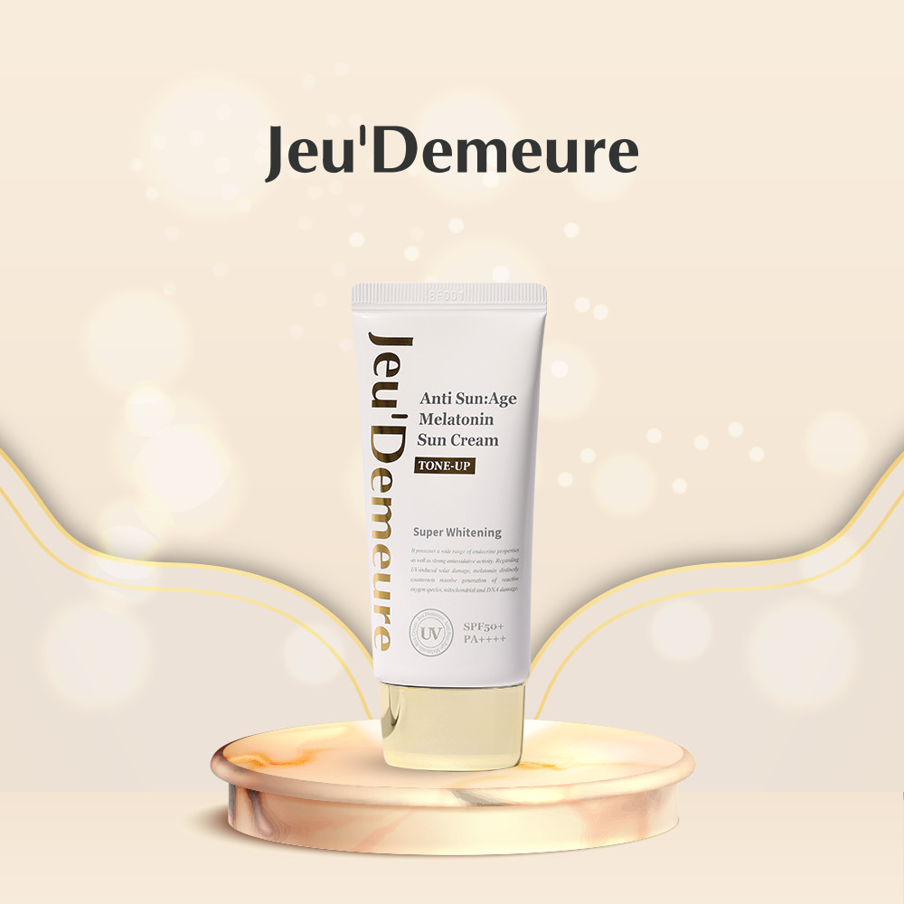Kem chống nắng nâng tone kiềm dầu, dưỡng ẩm, bảo vệ da SPF 50++++ 50g Jeu'Demeure