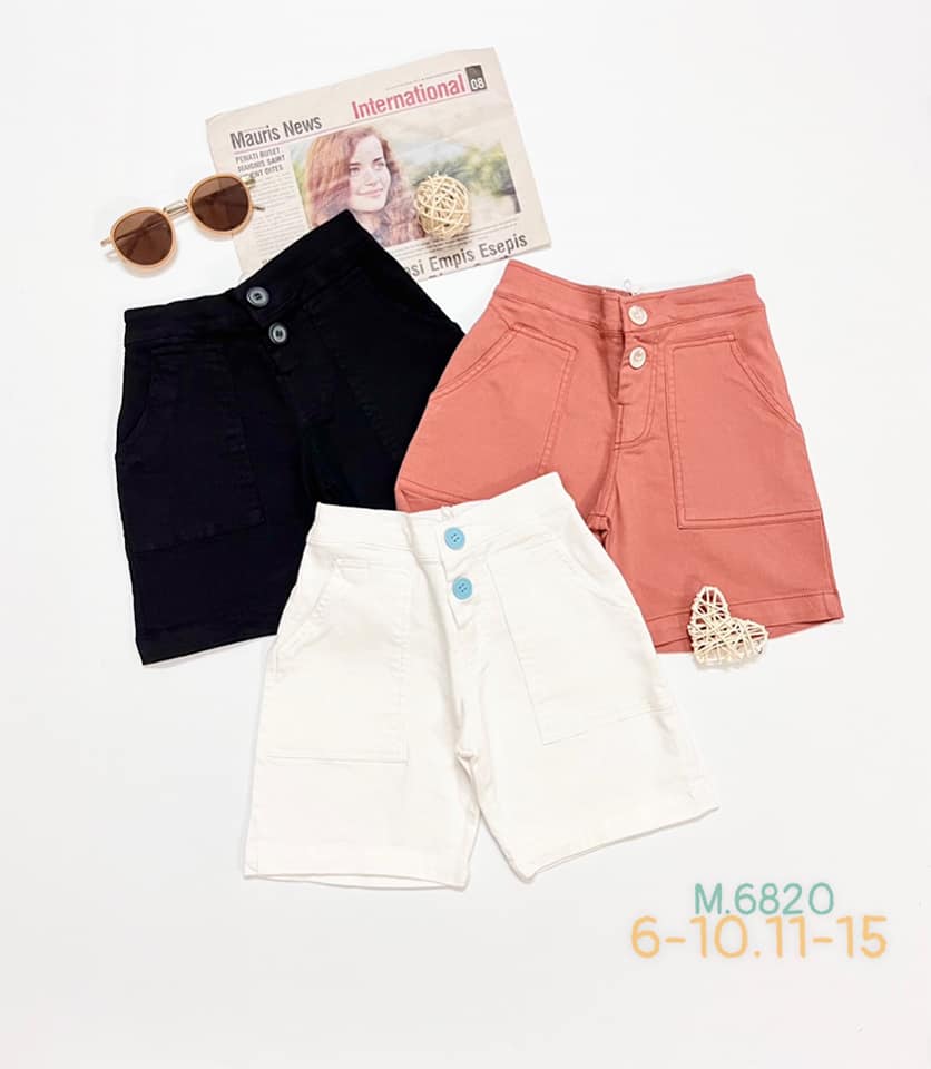 Quần short kaki ôm cho bé gái từ (19-48kg)