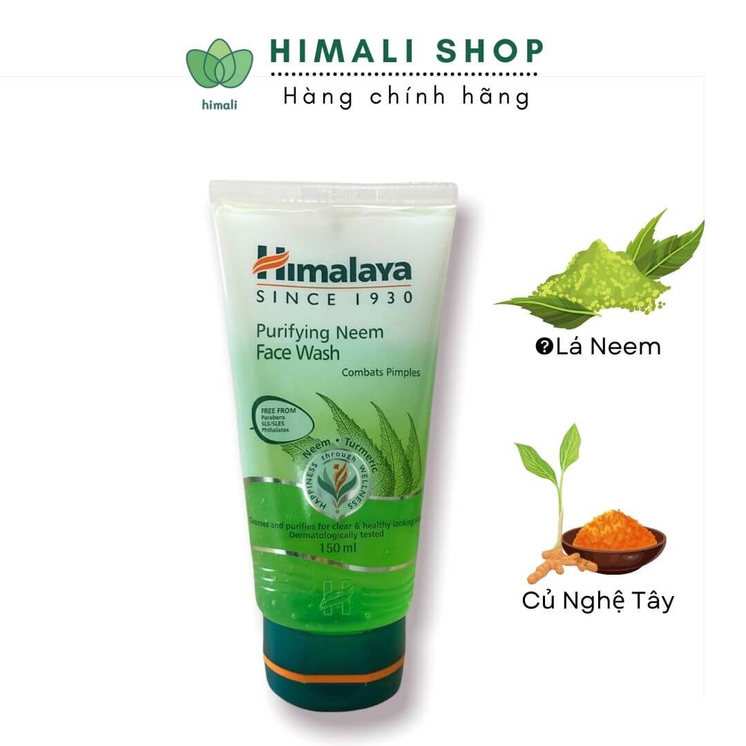 Sữa rửa mặt Himalaya giảm mụn mờ thâm & sạch dầu thừa Himalaya 150ml SRNE02 - Himali