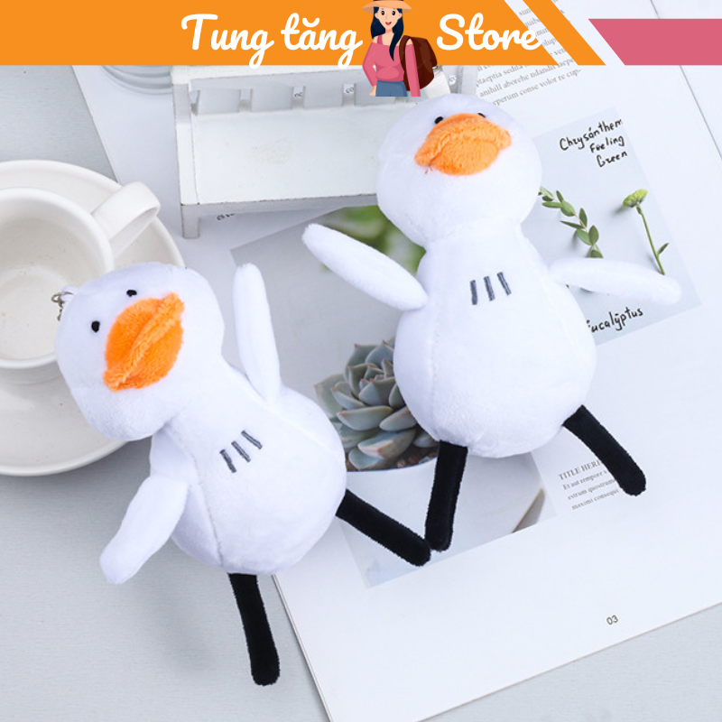Móc khóa thú bông móc khóa vịt Copula ngộ nghĩnh dễ thương dùng treo balo túi xách treo móc khóa PKTTS07
